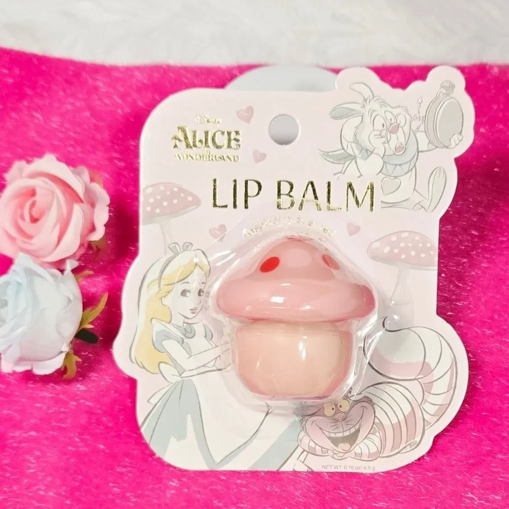 Disney Alice in Wonderland Mushroom Lip Balm – Raspberry Scented Collectible NWT